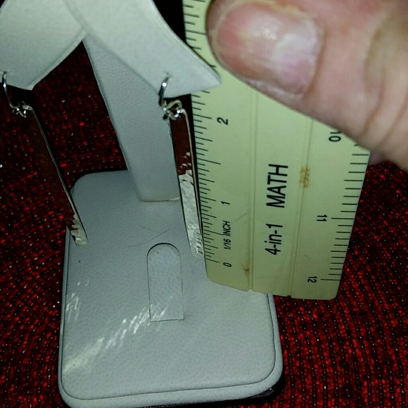 Brand New Pure SS Bar Earrings - Picture 5 of 8